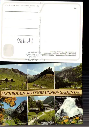 741986 Mehrbild AK Buchboden Rotenbrunnen Gadental Alpe Montana Bad Rottenbrunnen