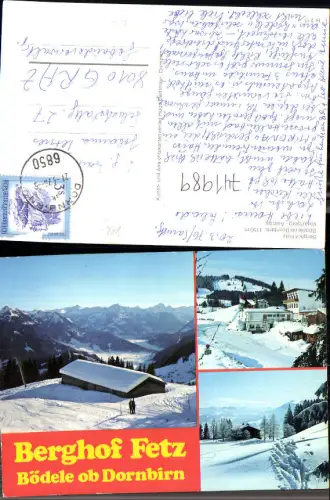 741989 Mehrbild AK Berghof Fetz Bödele ob Dornbirn Wintersport