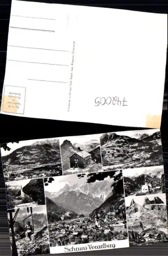 742005 Mehrbild AK Schruns im Montafon Silbertal Wormser Hütte Tschagguns Lindauer Hütte