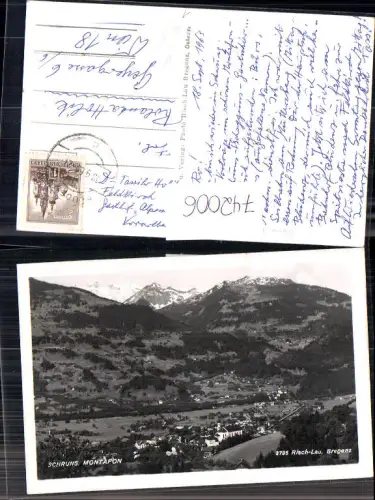 742006 Foto AK Schruns im Montafon Ansicht pub Risch-Lau 3795