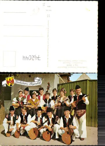 742044 Siegendorf Gruppenbild Tamburizza-Orchester Tracht Tramburizza Musik
