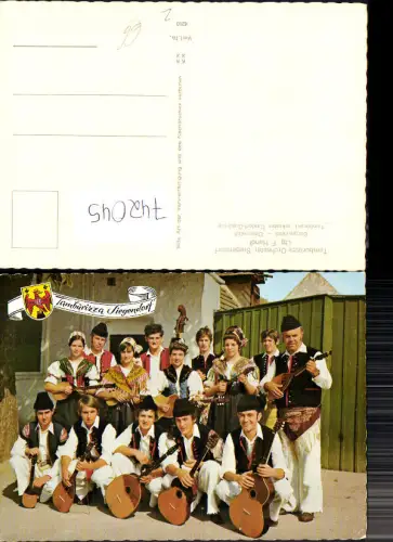 742045 Siegendorf Gruppenbild Tamburizza-Orchester Tracht Tramburizza Musik