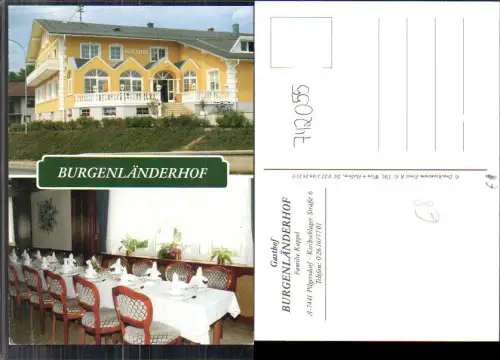 742055 Mehrbild AK Burgenländerhof Pilgersdorf Speisesaal