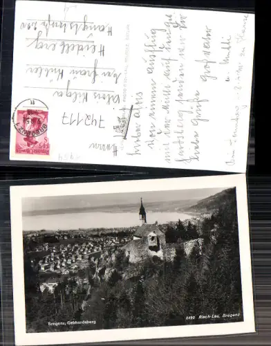 742117 Foto AK Bregenz a. Bodensee Gebhardsberg Kirche pub Risch-Lau 8420