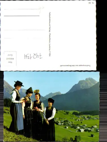 742134 Trachtengruppe a. d. Bregenzerwald Lustenau Tracht Frauen