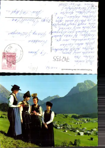 742135 Trachtengruppe a. d. Bregenzerwald Lustenau Tracht Frauen