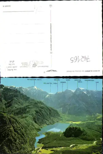742165 Fliegeraufnahme Almsee b. Grünau im Almtal pub Alpine Luftbild 54608 A