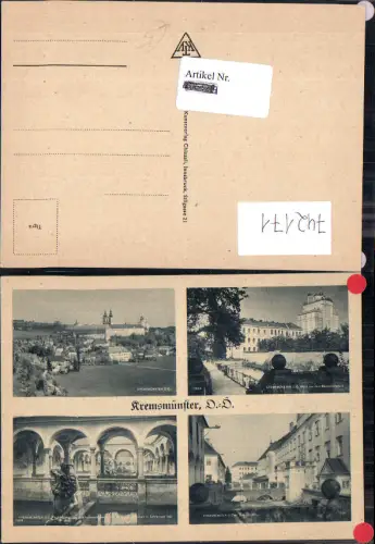 742171 Mehrbild AK Kremsmünster Benediktinerstift Ansichten Stift Fischbehälter