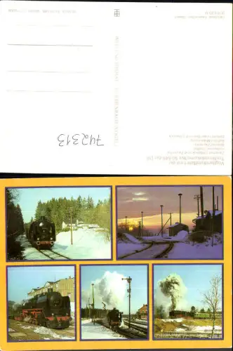 742313 Mehrbild AK Eisenbahn Dampflokomotive DR Zwotental Muldenberg