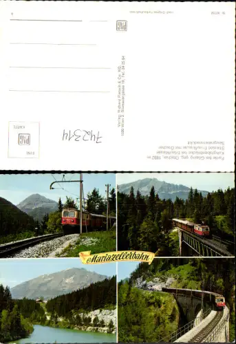 742314 Eisenbahn Zug Mariazellerbahn Kuhgrabenbrücke Erlaufsee Mitterbach