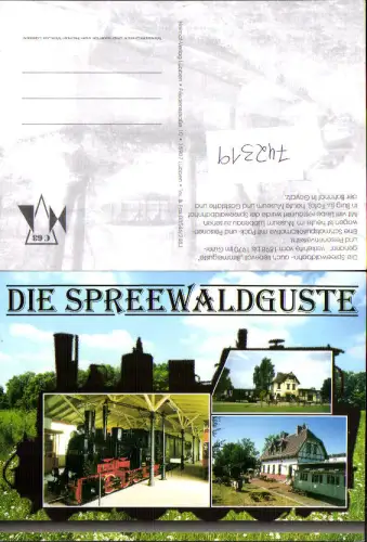 742319 Mehrbild AK Eisenbahn Dampflokomotive Spreewaldguste Spreewaldbahn Burg Goyatz