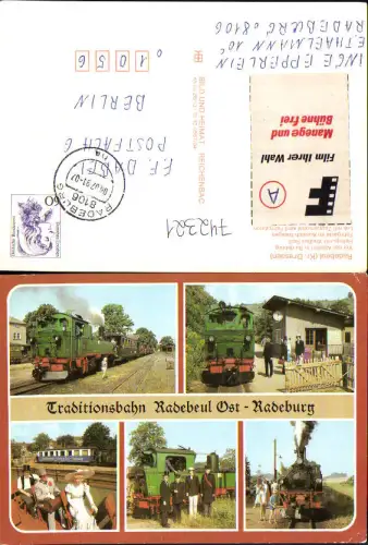 742321 Mehrbild AK Eisenbahn Dampflokomotive Taditionsbahn Radebeul Ost Radeburg