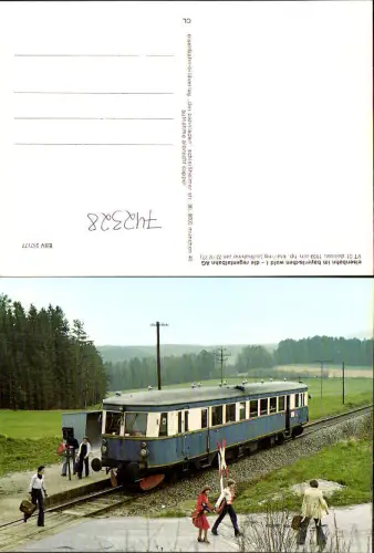 742328 Eisenbahn Regentalbahn AG VT 01 Dessau 1939 am Bahnhof Krailing