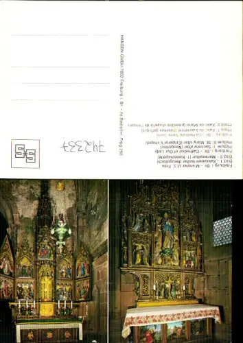 742337 Mehrbild AK Freiburg im Breisgau Münster U. L. Frau Sakramentsaltar Marienaltar