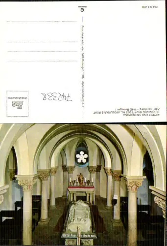 742338 Remagen Apollinarisberg Krypta u. Sarkophag des Hl. Apollinaris