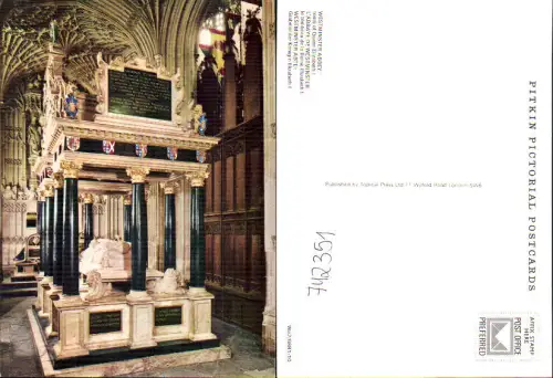 742351 London GB Westminster Abbey Tomb of Queen Elizabeth 1 Grabmal