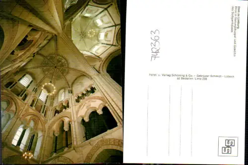 742363 Dom zu Limburg Blick in Vierungskuppel u. Gewölbe d. Südquerhauses