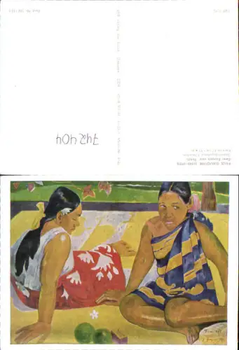 742404 Künstler AK Paul Gauguin Zwei Frauen von Tahiti