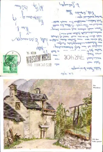 742408 Künstler AK Fussgemalt Ch. Pasche Am Weinberg