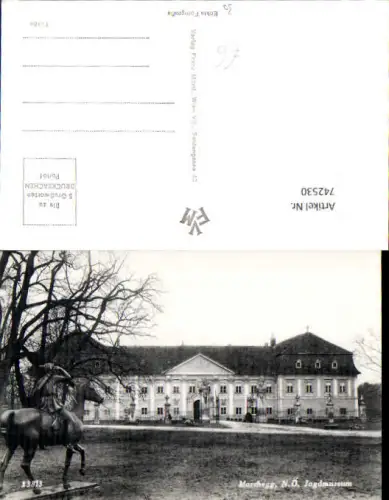 742530 Foto AK Marchegg Jagdmuseum