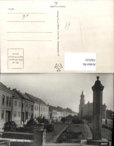 742533 Foto AK Göllersdorf Hauptplatz