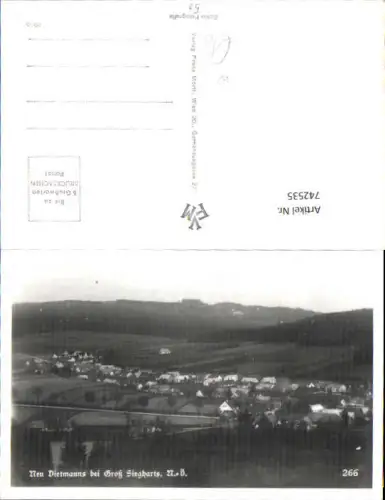 742535 Foto AK Neu Dietmanns b. Groß Siegharts Zwettl Großsiegharts