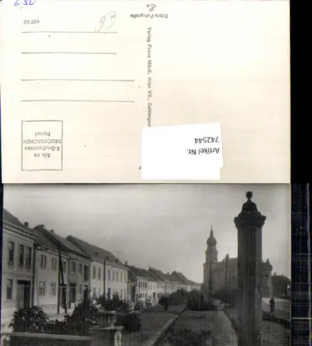 742544 Foto AK Göllersdorf Hauptplatz