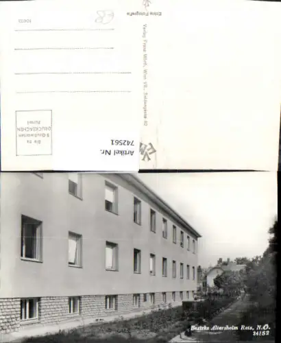 742561 Foto AK Bezirks-Altersheim Retz