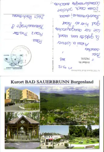 742591 Mehrbild AK Bad Sauerbrunn Kurpark Quelle Kurhaus
