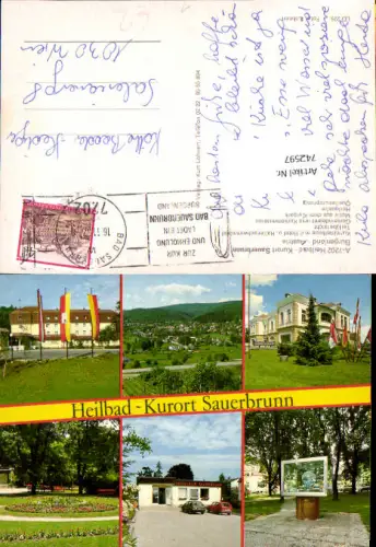 742597 Mehrbild AK Bad Sauerbrunn Gemeindeamt Heilquelle Kurpark Kurmittelhaus