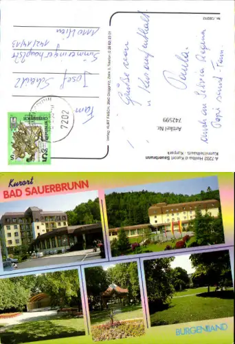 742599 Mehrbild AK Bad Sauerbrunn Kurmittelhaus Kurpark