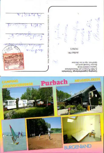 742621 Mehrbild AK Purbach a. Neusiedlersee Camping Jugendherberge Türkenhain Tennis