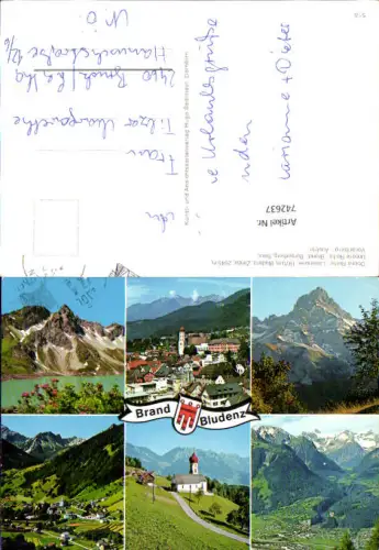 742637 Mehrbild AK Brand Lünersee Bludenz Zimba Bürserberg Bürs