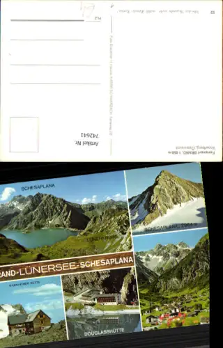 742641 Mehrbild AK Brand Lünersee Schesaplana Douglashütte Mannheimer Hütte