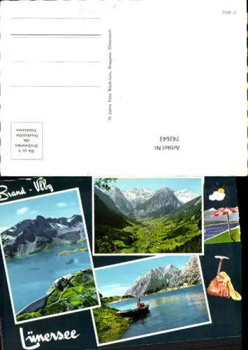 742643 Mehrbild AK Brand Lünersee Ruderboot