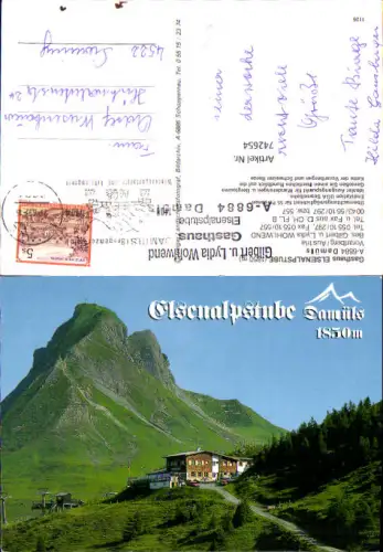 742654 Damüls Gasthaus Elsenalpstube