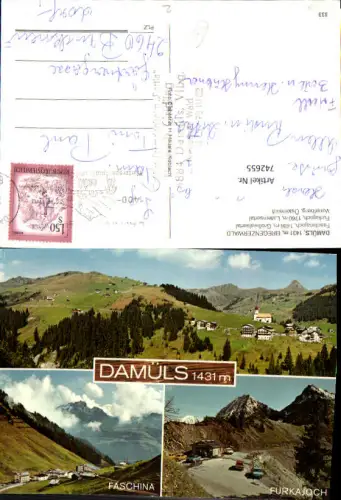 742655 Damüls Bregenzerwald Faschinajoch Großwalsertal Furkajoch Laternsertal