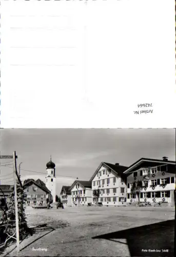 742664 Foto AK Sulzberg Hauptplatz pub Risch-Lau 1448
