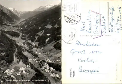 742668 Foto AK Dalaas a. d. Arlbergstraße Bludenz pub Risch-Lau L 2696