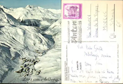 742673 Zürs am Arlberg geg. Mohnenfluh im Winter