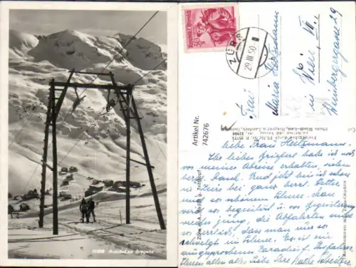 742676 Foto AK Zürs am Arlberg geg. Trittkopf Skilift pub Risch-Lau 12596