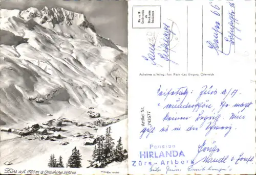 742677 Foto AK Zürs am Arlberg Omeshorn im Winter pub Risch-Lau W 4510