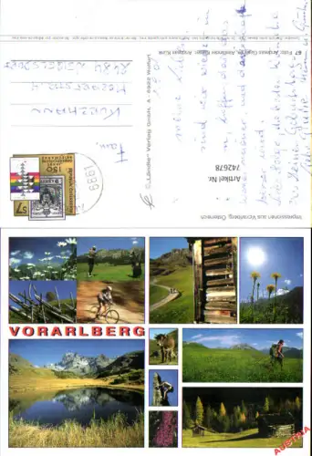 742678 Mehrbild AK Vorarlberg Impressionen Wandern Golf Radfahren