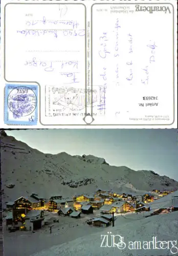 742693 Zürs am Arlberg Winternacht am Arlberg