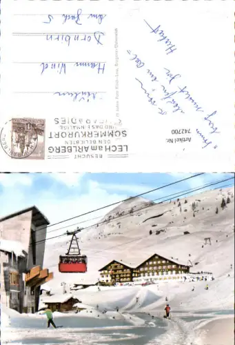 742700 Zürs am Arlberg Gasthof Enzian u. Hotel Flexen mit Trittkopfseilbahn Bludenz