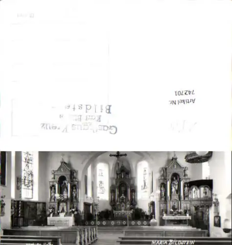 742701 Foto AK Maria Bildstein Kirche Inneres Bregenz pub Foto Heim 2916
