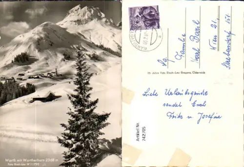 742705 Warth mit Wartherhorn im Winter pub Risch-Lau W 11790