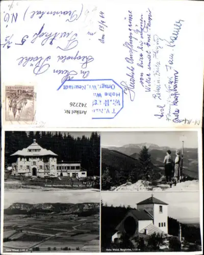 742726 Hohe Wand Bergkirche Wiener-Neustädter-Haus b. Grünbach a. Schneeberg Stollhof