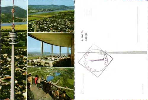 742786 Mehrbild AK Wien Vienna Blick vom Donauturm Restaurant