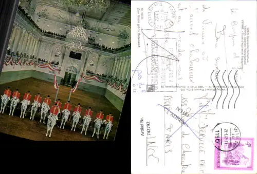 742792 Wien Vienna Spanische Hofreitschule Pferde Reiten Lipizzaner